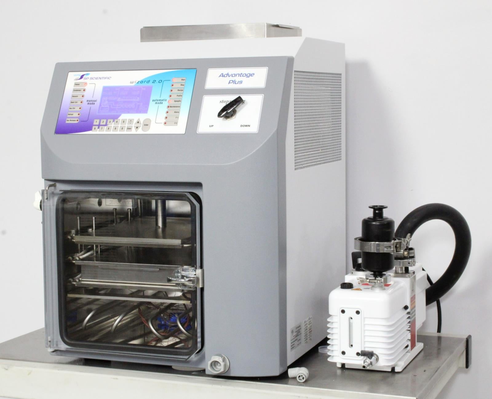 Lab -60℃ Vacuum Freeze Dryer Lyophilizer Multi-Manifolds Freezing Drying  Machine