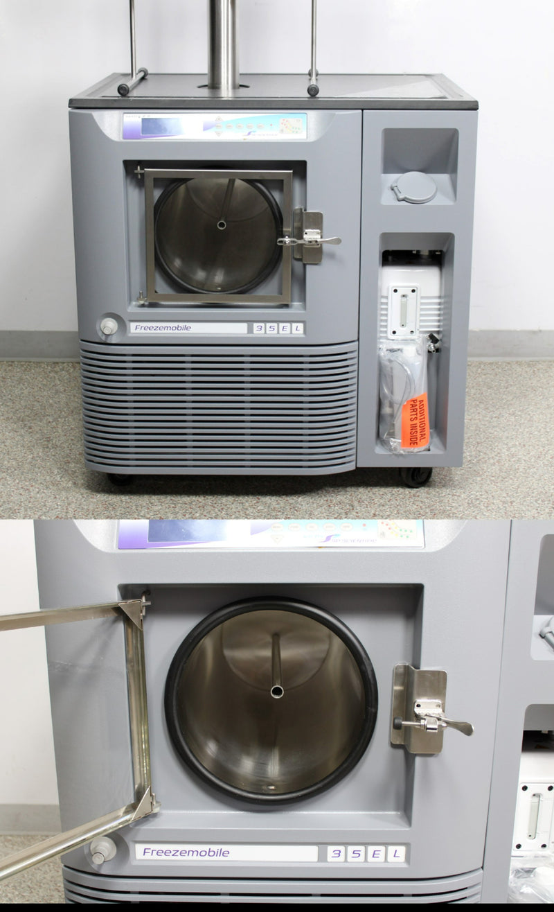 SP Scientific VirTis Freezemobile FM35EL-85 Lyophilizer Freeze Dryer w/ Manifold