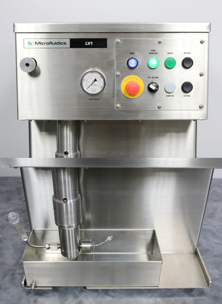 Microfluidics LV1 Low Volume Microfluidizer Processor Homogenizer Cell Disruptor