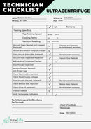 Beckman Coulter Optima XL-100K Ultracentrifuge Checklist