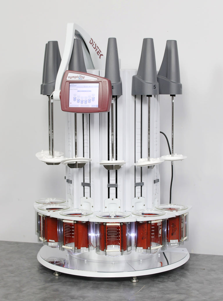 Distek Symphony 7100 Bathless Dissolution System with 6 1L Vessels & Paddles