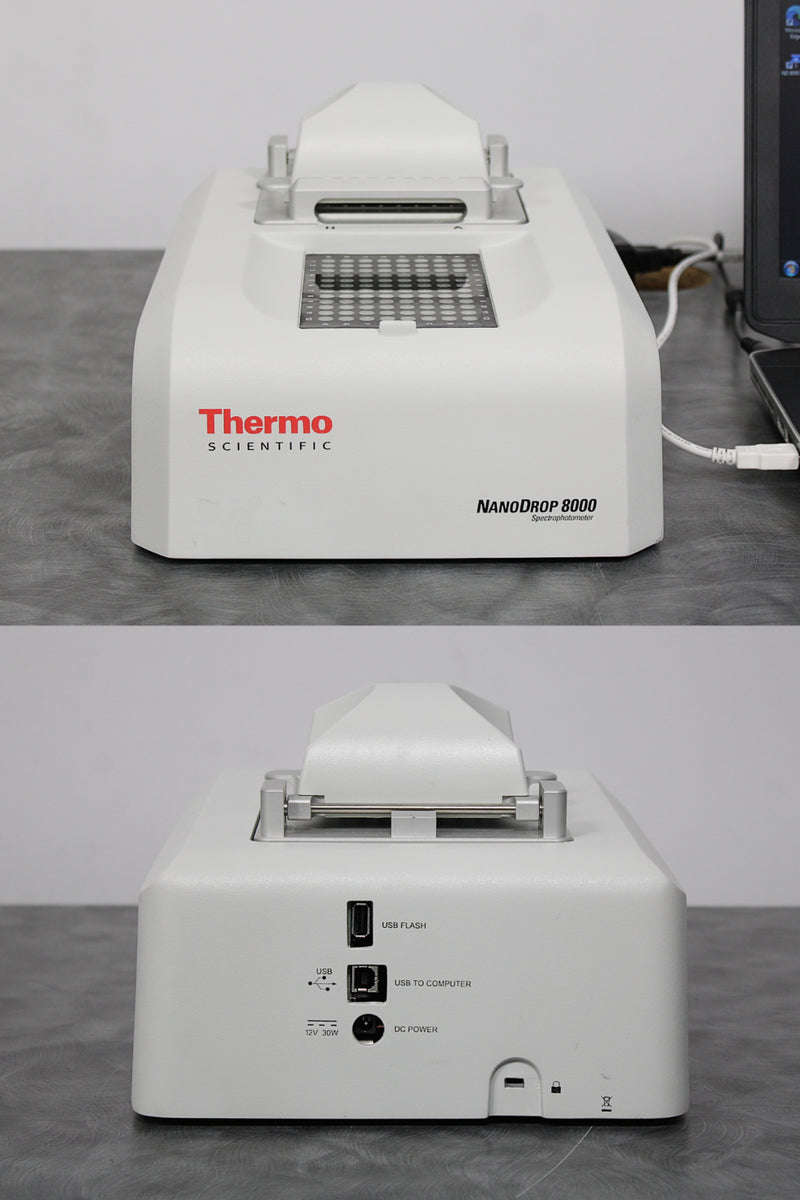 Thermo Scientific NanoDrop 8000 UV-Vis Spectrophotometer with Laptop & Software