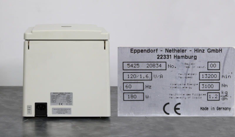 Eppendorf 5415D Benchtop Microcentrifuge 5425 w/ F45-24-11 Rotor
