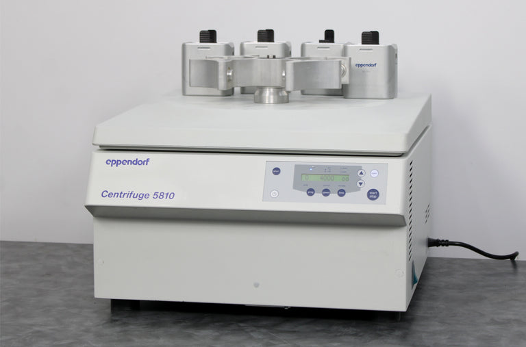 Eppendorf 5810 High-Speed Benchtop Centrifuge with A-4-62 Swing Rotor & Buckets