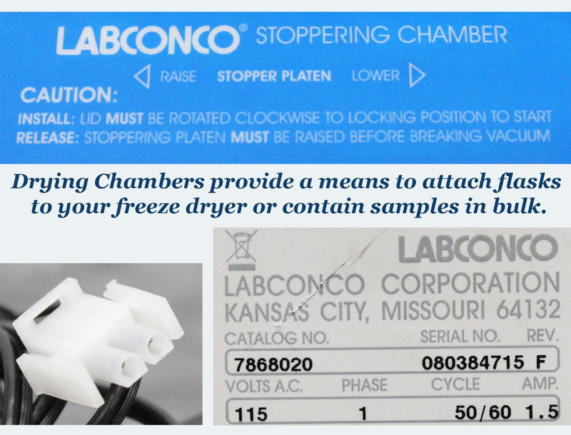 Labconco 7868020 Freezone Dryer Clear Stoppering Chamber with Heat Controller