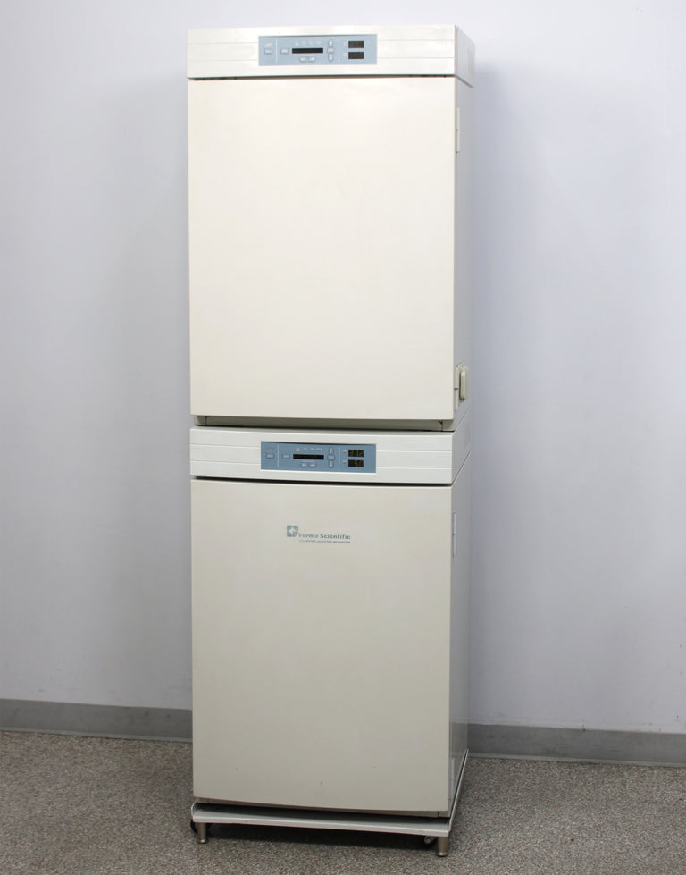 Forma Scientific 3110 Stacked Water Jacketed CO2 Incubators with Cart & Shelves