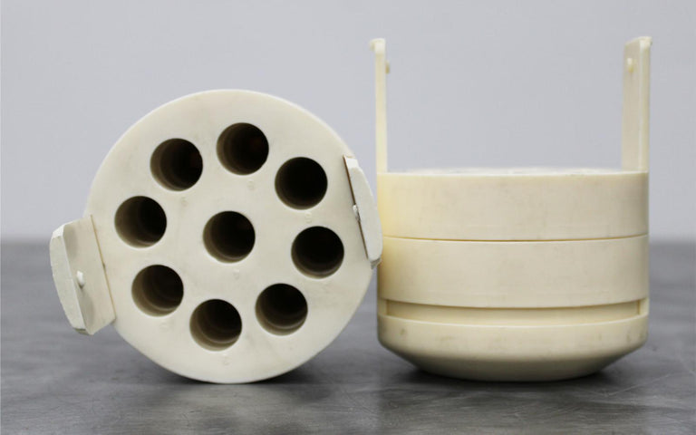 Lot of 2 Jouan 11174162 Centrifuge Swing Bucket Rotor Tube Adapters 9x15mL