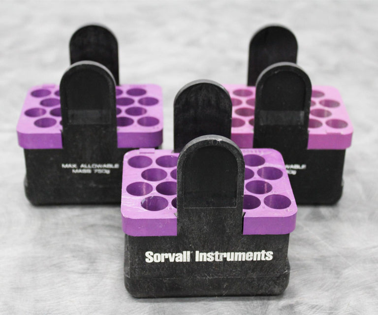 x3 Sorvall 00833 Centrifuge Rotor Swing Bucket Rectangle Adapters 20x15mL