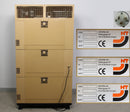 INFORS HT Multitron AJ-110/6 Triple Stacked Refrigerated Incubating Shakers Back Panel, Labels, Plug