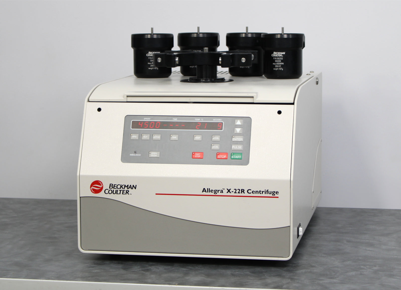 Beckman Coulter Allegra X-22R Refrigerated Benchtop Centrifuge and SX4