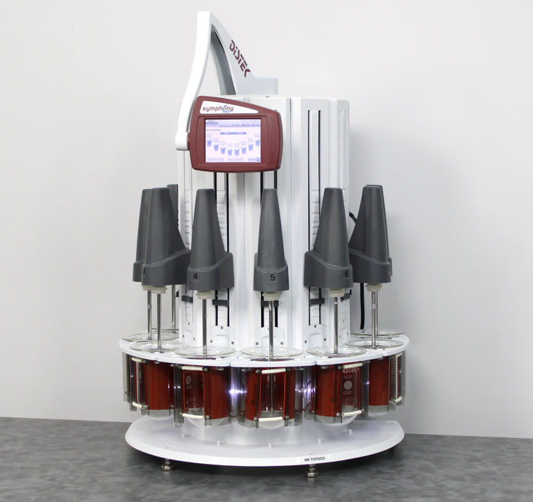 Distek symphony 7100 Bathless Dissolution System with 8 1L Vessels & Paddles