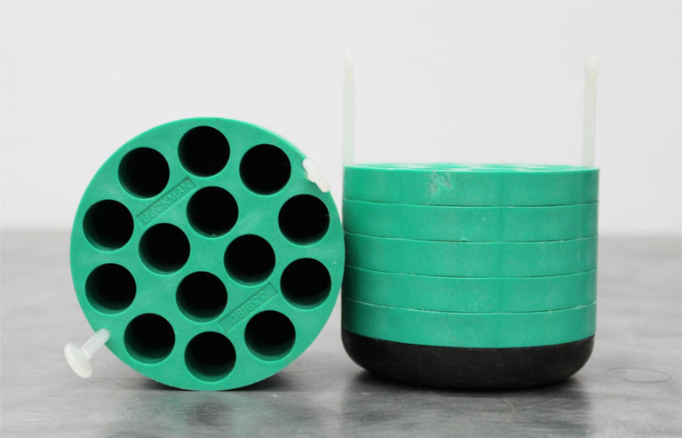 x2 Beckman Coulter 14x15mL Swing Bucket Allegra Rotor Adapters 339180