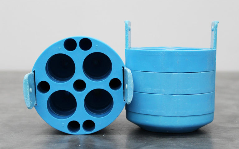 x2 Jouan 11174191 Conical Tube Adapter 4x50mL / 7x3mL Swing Bucket Rotor Adapter