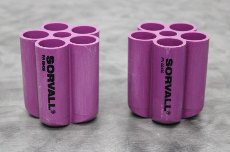 x2 Sorvall 00436 Centrifuge Rotor Adapters 5x50mL for Buckets 11788
