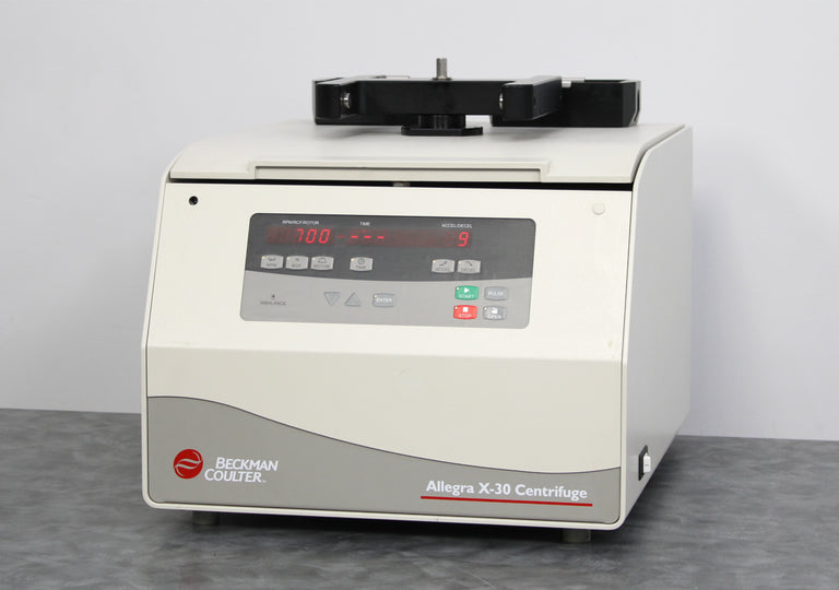 Beckman Coulter Allegra X-30 Benchtop Centrifuge with S6096 Rotor and Carriers