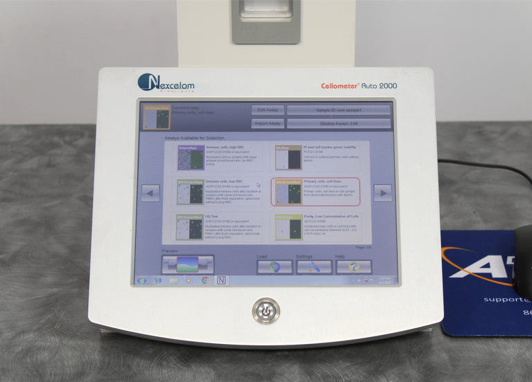 Nexcelom Bioscience Cellometer Auto 2000 Cell Profiler Automated Cell Counter