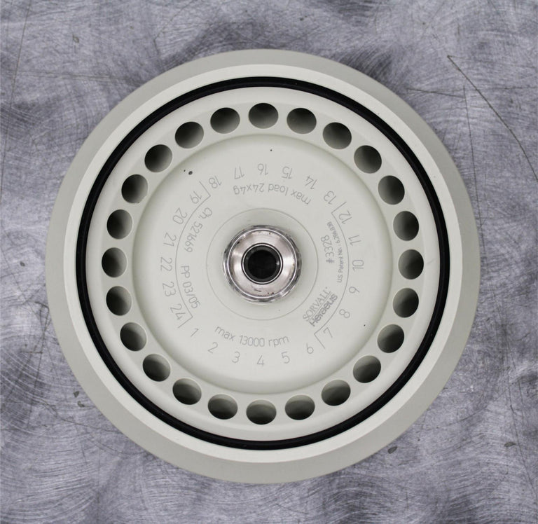 Sorvall Heraeus 3328 Centrifuge Fixed Angle Rotor 24 x 1.5/2mL 13,000 RPM