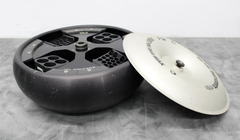 Sorvall/Dupont HS-4 Centrifuge Swing Bucket Rotor 7000 RPM w/Buckets & Adapters