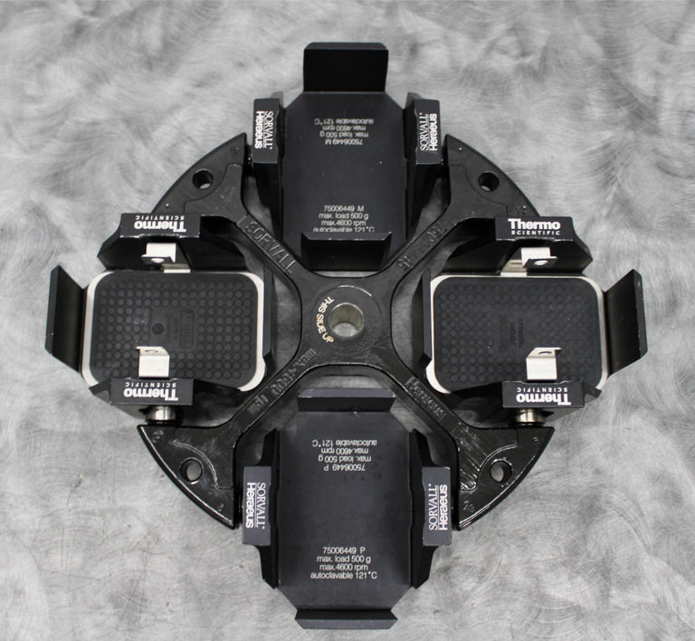 Sorvall Heraeus 75006445 Centrifuge Swing Bucket Rotor with (4) Buckets 75006449