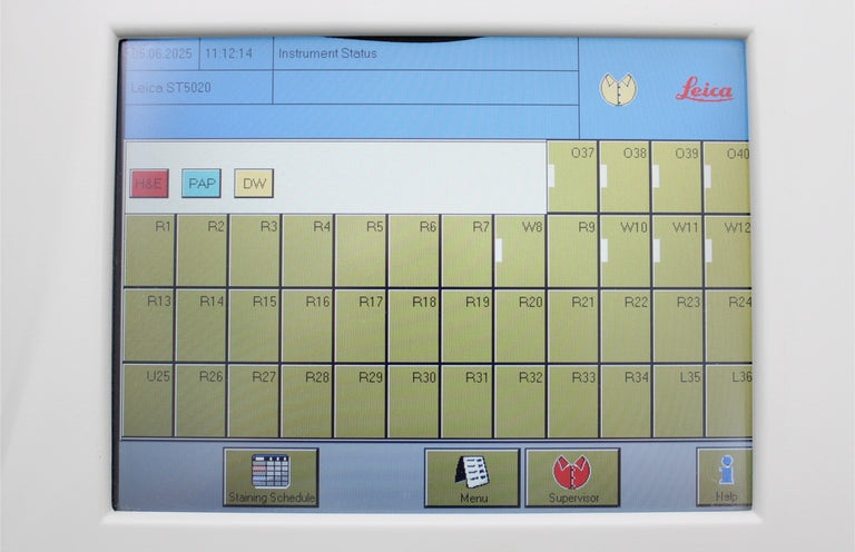 Leica ST5020 Automated Slide Stainer 14047533623 with CV5030 Coverslipper