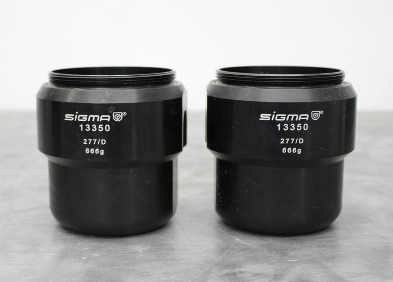 x2 Sigma 13350 Centrifuge Rotor Buckets 750mL for Sigma 11150 Swing-Out Rotor