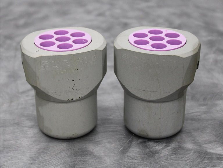 x2 Sorvall 38002 Centrifuge Rotor Swing Buckets 250mL with 7 x 15mL Adapters