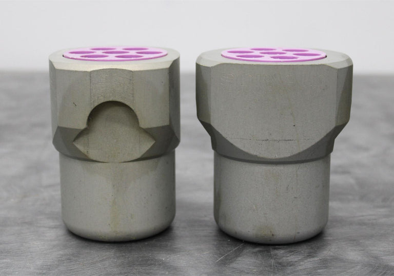 x2 Sorvall 38002 Centrifuge Rotor Swing Buckets 250mL with 7 x 15mL Adapters