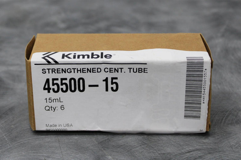 KIMBLE High-Strength Centrifuge Tube Round Bottom 15ml (pk/6) #45500-15
