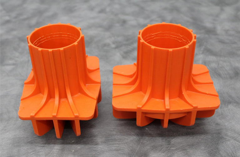 x2 Beckman Coulter 392079 Centrifuge Rotor Bucket 60mm Bottle Adapter