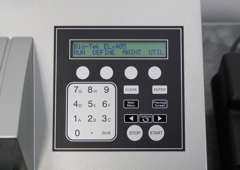 BioTek ELx405RS Microplate Washer with Vacuum Pump and Bottles