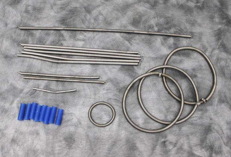 x21 Assorted Flask Clamp Retention Springs and Spring Cushions