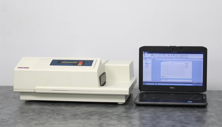 Molecular Devices SpectraMax Gemini EM Microplate Fluorescence Reader and Laptop