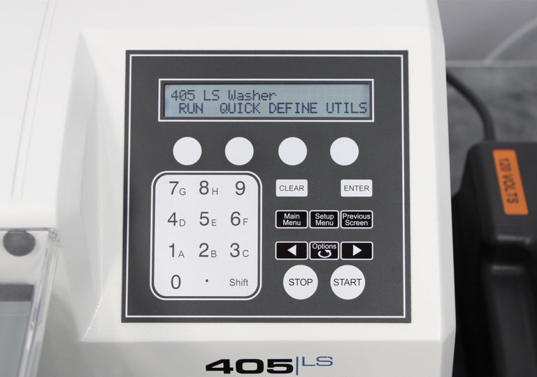 BioTek 405LS 96-Well Microplate Washer 405LSRV with Bottles and Vacuum Pump