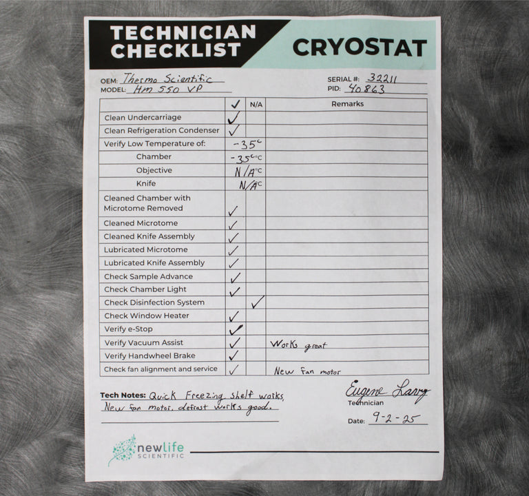 Thermo Scientific Microm HM 550 VP Cryostat Microtome 956444 with Vacutome