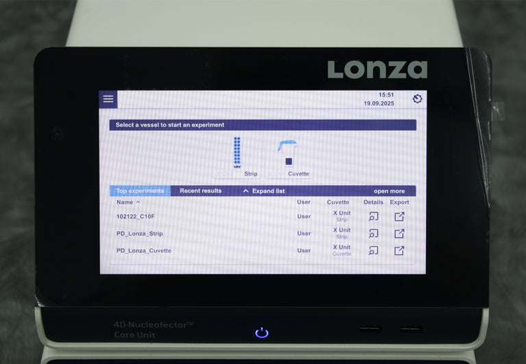 Lonza 4D-Nucleofector Cell Transfection System Core Unit with X Unit