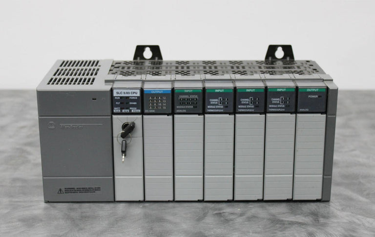 Allen-Bradley SLC-500 Controller with Power Supply 1746-P2 and I/O Modules