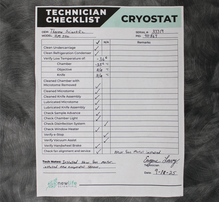 Thermo Scientific Microm HM 550 P Microtome Cryostat 956424