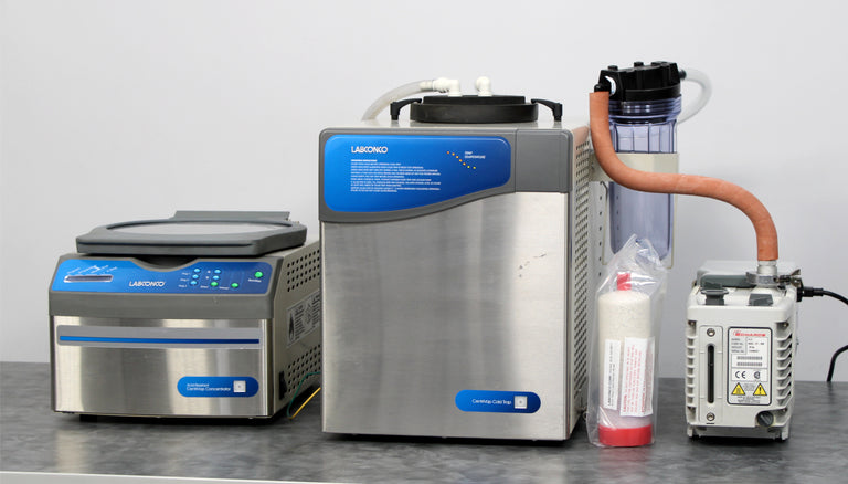 Labconco Acid-Resistant CentriVap Vacuum Concentrator with Cold Trap and Pump