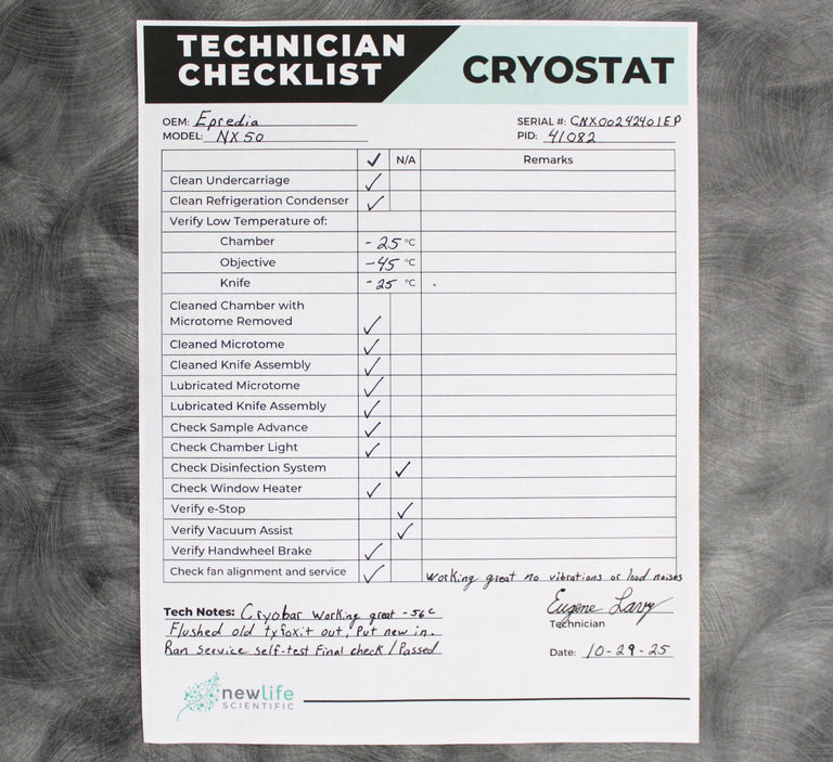 Epredia CryoStar NX50 OP 957250 Microtome Cryostat with Blade Holder
