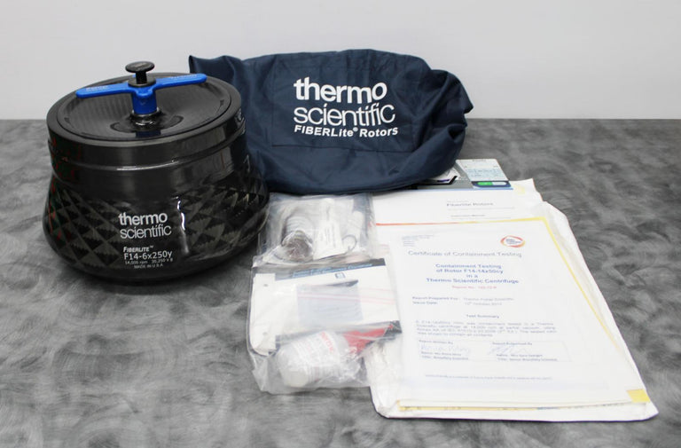 Thermo Scientific Fiberlite F14-6x250y Centrifuge Rotor 14,000 RPM & Accessories