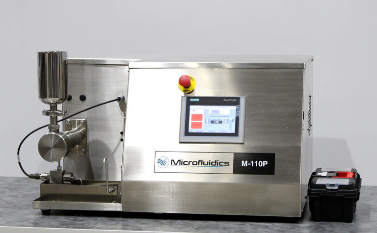 Microfluidics M-110P High Shear Benchtop Microfluidizer Processor Homogenizer