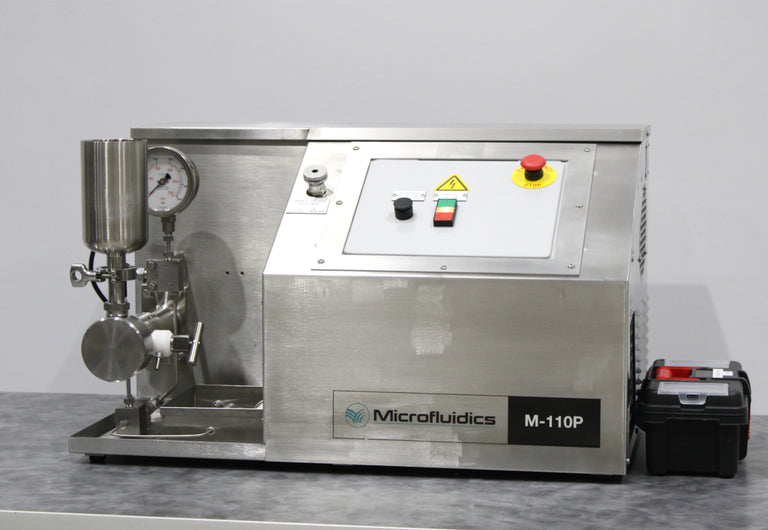 Microfluidics M-110P High-Shear Benchtop Microfluidizer Processor Homogenizer