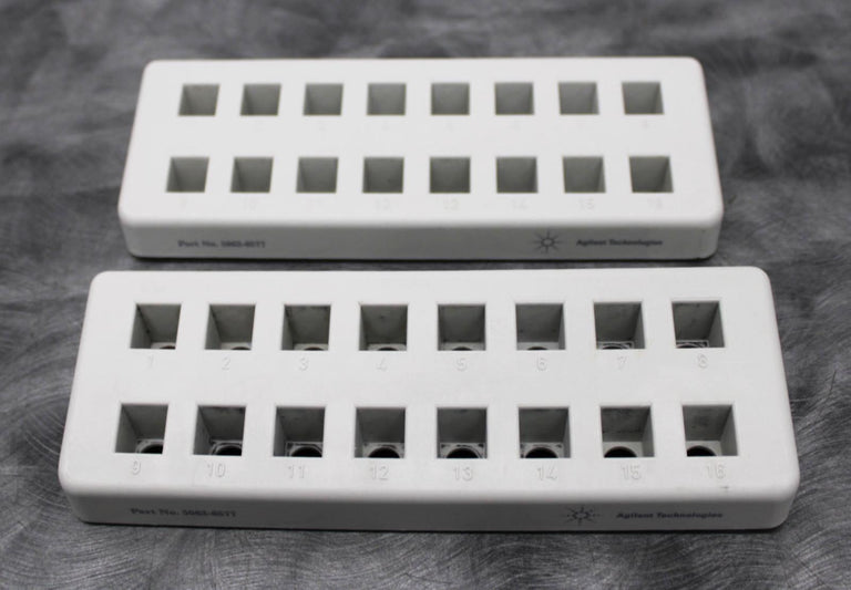 x2 Agilent 5063-6577 Trays for 16 Spectrophotometer Absorption Cuvettes
