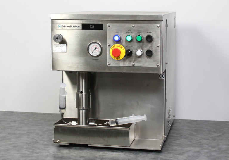 Microfluidics LV1 Low Volume Microfluidizer Processor Homogenizer Cell Disruptor