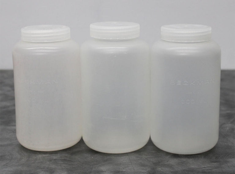 x3 Nalgene Lab Quality Wide Mouth Polycarbonate Bottles w/ Screw Lids 1000mL
