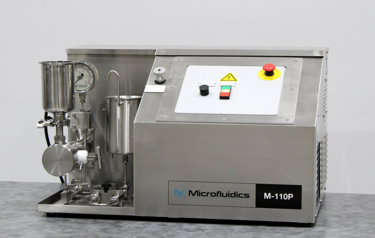 Microfluidics M-110P High Shear Benchtop Microfluidizer Processor Homogenizer