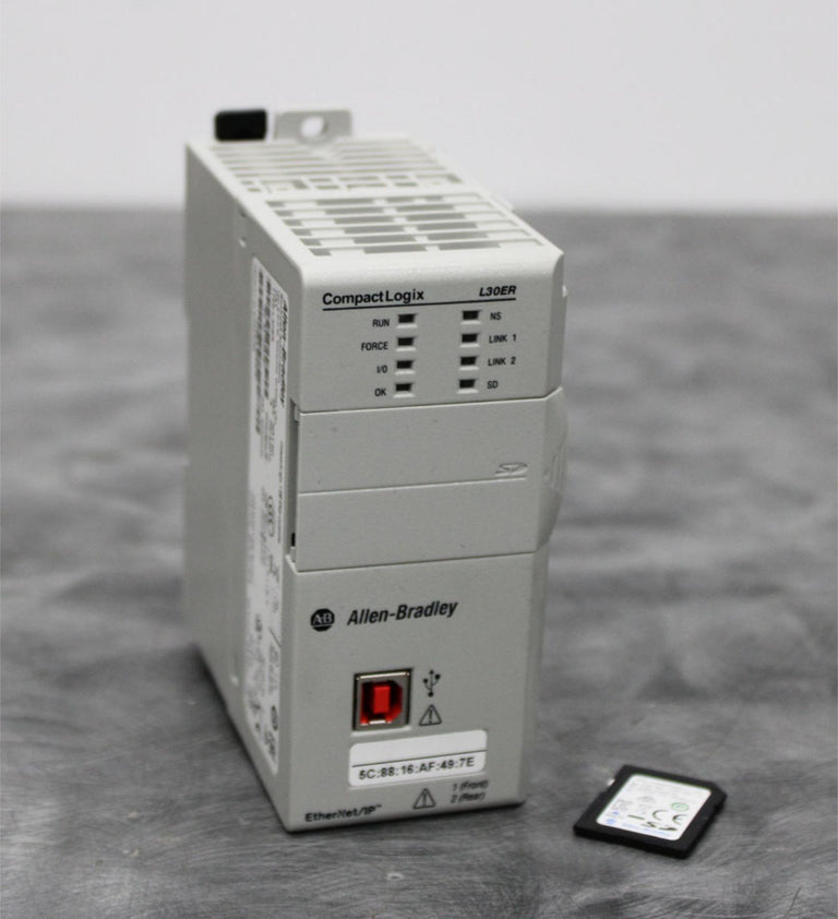 Allen-Bradley 1769-L30ER CompactLogix 1 MB ENet Controller and 1MB SD Card