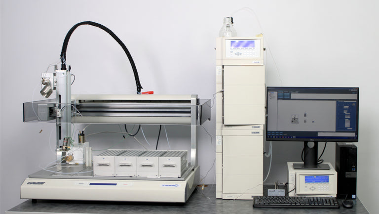 Gilson GX-281 Liquid Handler with 333 and 334 Pumps and UV/VIS-155 Detector