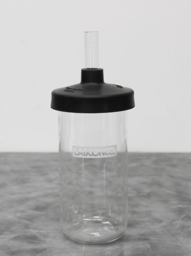 Labconco 75426 Fast-Freeze Dryer Flask 300mL w/ Flask Cap and Straight Glass Adapter