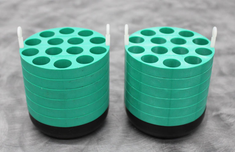 x2 Beckman Coulter 349950 Centrifuge Rotor Bucket 14 x 15mL Tube Adapters